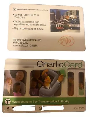 1 Empty MBTA Charlie Card Subway Train card Empty The Kingston Trio • $5.99