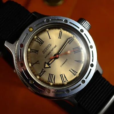 Original VOSTOK AMPHIBIA Antimagnetic Vintage Soviet USSR Mechanical Diver Watch • $26