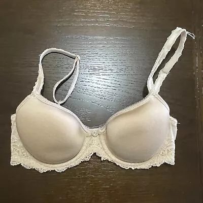 Wacoal Bra 32C Underwire Satin Lightly Lined Cup Adjustable Straps 853255 • $21