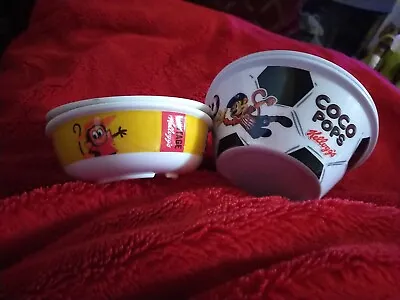 £9.99 • Buy Kellogg's Coco Pops Plastic Cereal Bowl X 4