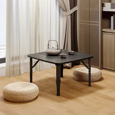 Low Folding Table Japanese Floor Small Tea Coffee Table Laptop Tatami Bedroom • £19.95