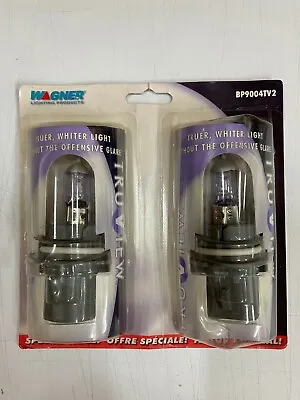 (2) Wagner BP9004TV TruView HB1 Halogen Headlight Bulbs In Blister Pack - Pack 2 • $9.37