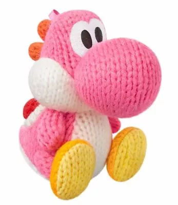 Nintendo Amiibo YARN Yoshi PINK Yoshi's Woolly World 3DS Wii U Accessories NEW • £81.67