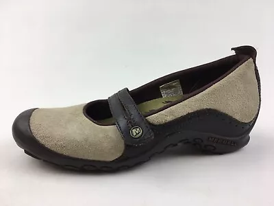 Merrell Plaza Bandeau Mary Jane Shoes Women’s Size 7 Dark Taupe Brown 2057 • $35