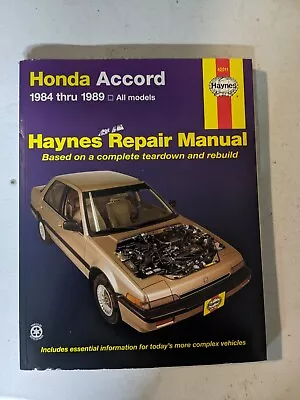 Used Haynes Repair Manual 42011 Honda Accord 1984-1989 All Models • $10.19