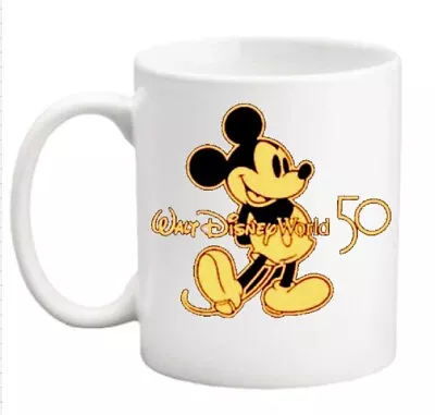 Mickey Mouse/ Walt Disney World 50th Anniversary Coffee Mug/15 Oz • $12.95