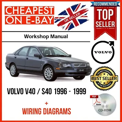 Volvo S40 V40 1996 - 1999 Workshop Service Repair Manual + WIRING DIAGRAMS  • $8.83