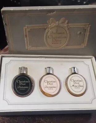 RARE Vtg 1960s CHRISTIAN DIOR Pastilles Pebble Miniature Mini Parfum Set In Box • $150