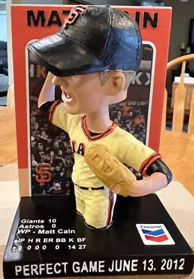 SF Giants Matt Cain Perfect Pitch Bobblehead Card  • $37.95