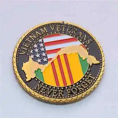 Vietnam Veteran Challenge Coin - Great Gift - Free Shipping From The U.S.!! • $6.95