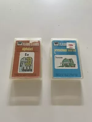 Vintage Whitman Help Yourself Flash Cards - Preschool Words And Alphabet • $30