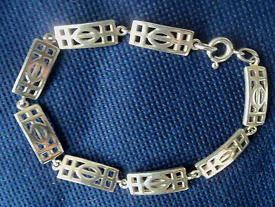Sterling Silver Scottish Mackintosh Style  Bracelet - 1998 Kit Heath  KH98 • £34.99