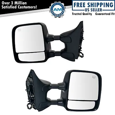 Towing Mirrors Power Heated Towing LH & RH Pair Set For 08-15 Nissan Titan • $194.80