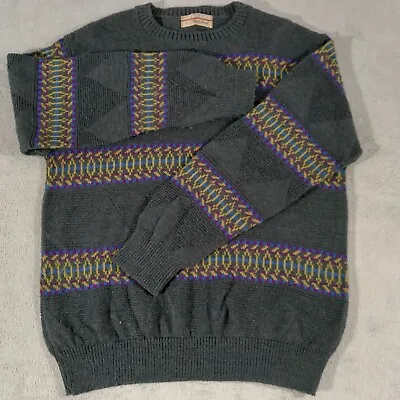 Vintage Reed & James Sweater Adult Size Large Long Sleeve Pullover Cosby Style • $30.35