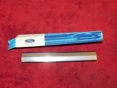 1974 1975 Ford Mustang II Mach 1 Ghia NOS REAR BUMPER GUARD CHROME PAD MOULDING • $49