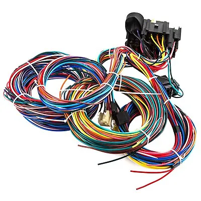 21 Circuit Wiring Harness Hotrod Universal Kit Fit Chevy Mopar Ford Jeep Hotrods • $68.99