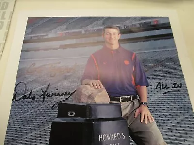 Lot Of (2) Dabo Swinney Signed 8.5x11 & Brad Brownell Photos Clemson Tigers • $25