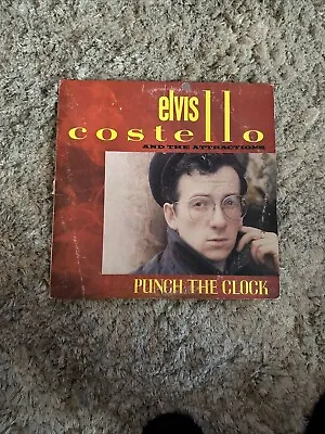 ELVIS COSTELLO ATTRACTIONS -12  Vinyl - Punch The Clock - Columbia FC 38897 1983 • $4.80