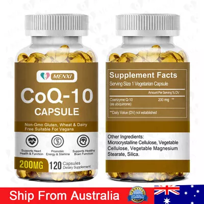 CoQ10 Coenzyme Q-10 Coenzyme 200mg Capsules Cardiovascular Supports Heart Health • $22.55