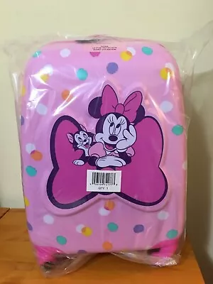 New Disney Store Minnie Mouse Figaro Dots Pink 16  Hard Carrying On Rolling  • $89.99