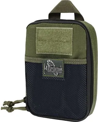 Maxpedition Fatty Zipper Pocket Organizer With 9 Divisions OD Green Nylon- 0261G • $29.52
