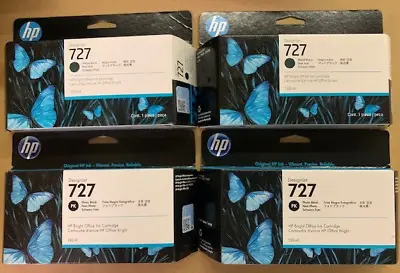 HP 727 Inks Cartridges LOT Of 4 GOOD Dates Ie 2024/25 • $279