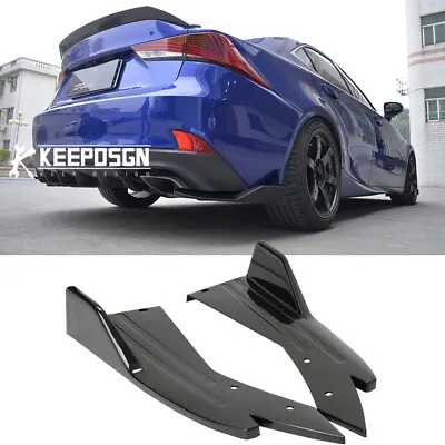 For Lexus IS300 IS350 IS200T IS250 Rear Bumper Diffuser Splitter Glossy Black • $44.55