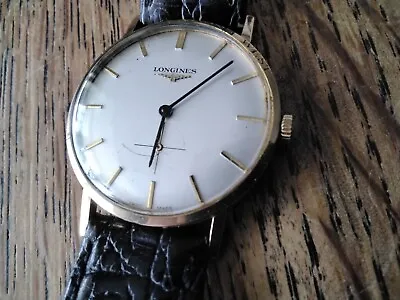 9ct Soild Gold Longines Vintage Wind Up Mans Watch • £325