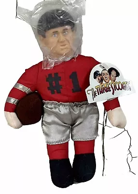 VINTAGE THREE STOOGES MOE Football Player Red #1 One Stop Toys Co Doll 1996 • $12.48