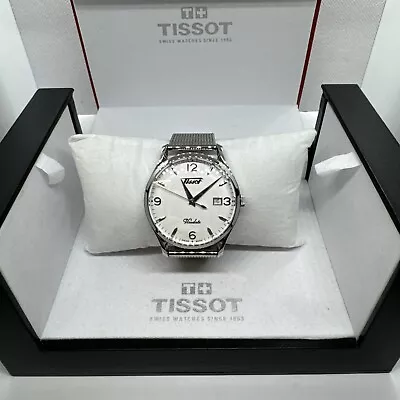 Tissot Heritage Visodate T118410A Men's Silver Analog Swiss Quartz Watch JNA91 • $500.99