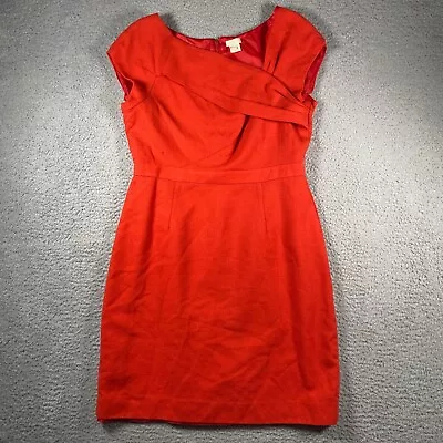 J. Crew Dress Womans Size 12 100% Wool Origami Sheath Style 76887 Cap Sleeve • $27.47