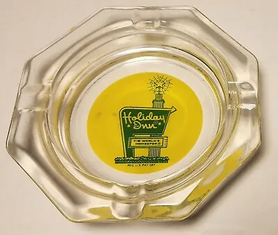 Holiday Inn Vintage Glass Ashtray 'The World's Innkeeper' Hotel Sign.  Excellent • $4.95