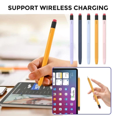 £7.14 • Buy For Apple Pencil 2nd Gen Silicone Grip Case Sleeve Holde Pen IPad T1A2