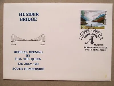 £2.30 • Buy 1981 Humber Bridge Official South Opening By H.M. The Queen Commemorative Cover 