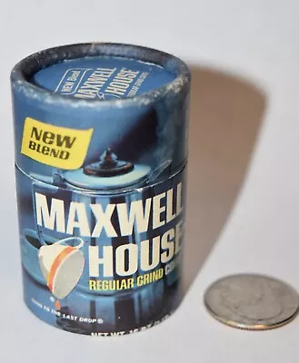 Vintage Maxwell House Coffee Wood Stick Matches Can Tin  Match Book Cardboard  • $24.99