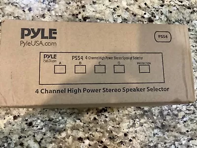 Pyle Home 4-Zone Channel Speaker Switch Selector-Premium New & Improved Switch B • $12.99