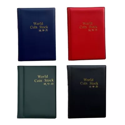 World Coin Stock Album For Case Coin Holders Collection Storage Coin Collec • £7.34