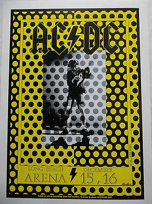 $24.49 • Buy AC/DC Original 13x18 Concert Poster Long Beach Arena CA December 15/16, 1990