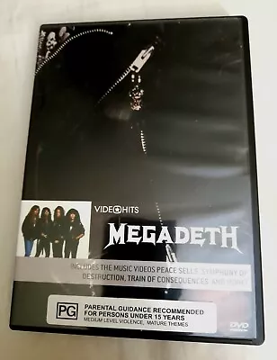 Megadeth - VideoHits DVD (2005) Aus VG+ Heavy Metal • $12.99