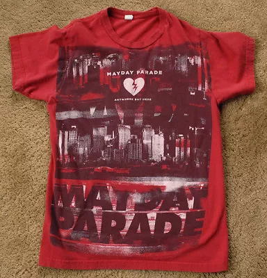 MAYDAY PARADE Anyway But Here Red T Shirt Short Sleeve Size S  • £11.57