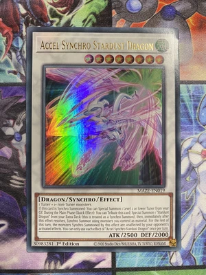 £10.50 • Buy Yu-Gi-Oh! Accel Synchro Stardust Dragon Ultra Rare 1st Edition Near Mint