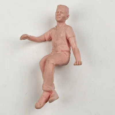 Marx Dollhouse Sitting Boy Figure Pink Rubber Tin Litho Replacement  • $8.59