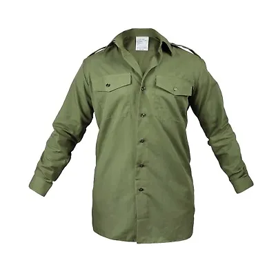 £8.90 • Buy Army Shirt Genuine British Military Surplus Cadet Combat Olive Green Service Top