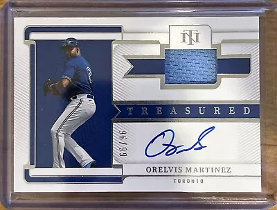 2023 Panini National Treasures Orelvis Martinez Treasured Materials AUTO 96/99 • $19.99