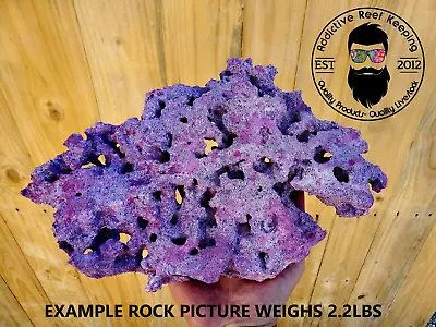 5lbs. Purple Dry Shelf Rock Large 9 -14  Lightweight Porous Aquariums Live  • $49.99