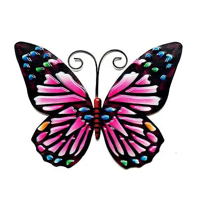 1* NEW Metal Butterfly Ornament Wall Art Decor Outdoor Fence Decoration Hanging  • $9.72