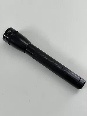 Mini Maglite Black Flashlight 2 AA Batteries Working California USA Made • $11.99