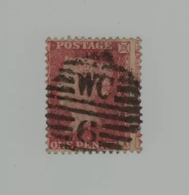 GREAT BRITAIN Stamps Queen Victoria One Penny Red Used - Cancel WC 6 • $0.99