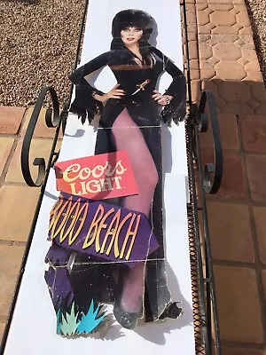 Vintage 1993 ELVIRA Mistress Of The Dark Coors Light LIFE SIZED Cardboard • $135