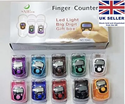 £24.99 • Buy Digital Led Finger Ring Tally Counter With Gift Box TASBEEH Box Of 12 Eid Gift